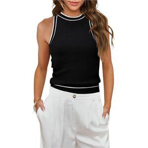 Women Summer Racerback Tank Tops Cute Sleeveless Halter Neck Tank Top